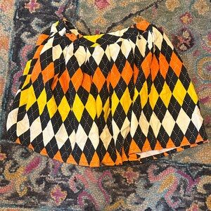 Hot Topic Y2K Grunge Yellow and Black Harlequin Skirt Carnivalcore